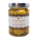 Olive verdi farcite al peperone